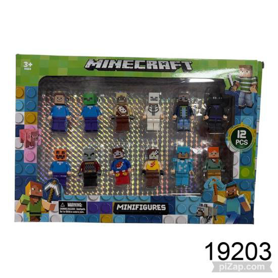 Imagen de MUÑECO LEGO DE MINECRAFT X12 5.26